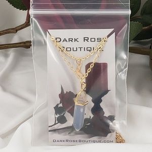 Dark Rose Boutique Jewelry - Moon Chakra Quartz Boho Necklace Dark Rose Boutique Jewelry - Moon Chakra Quartz Boho Necklace